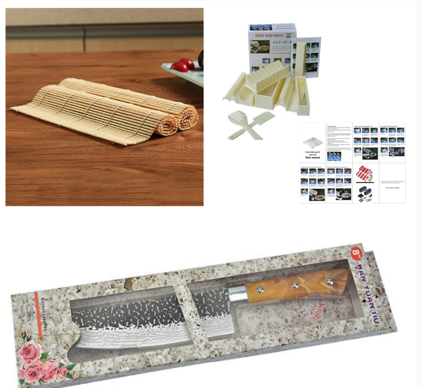 Stainless Chef's Knife Marbled Handle Diagonal Kitchen Knife Meat Slicing Knife Household Kitchen Knives